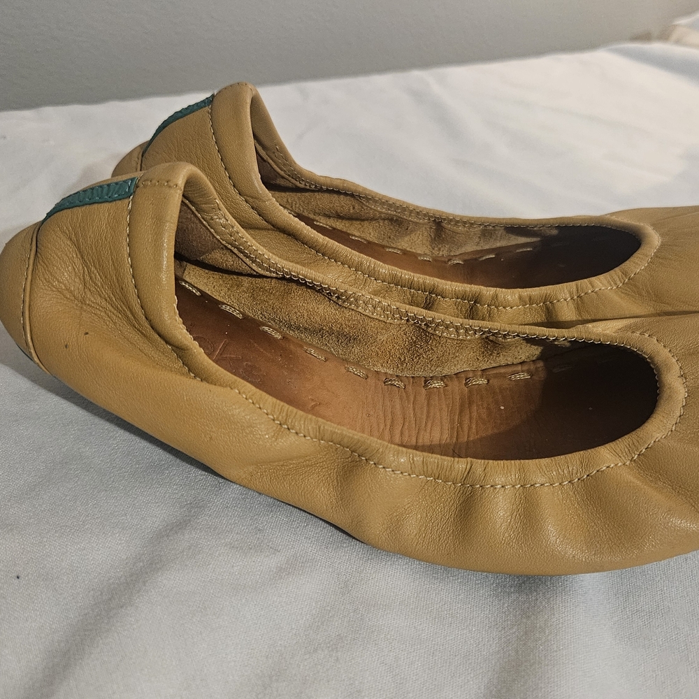 Tieks Tan Leather Women's Flats